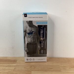 Beverly Hills Polo Club Black 4 Pack Knit Boxers Men’s Multiple Sizes Available